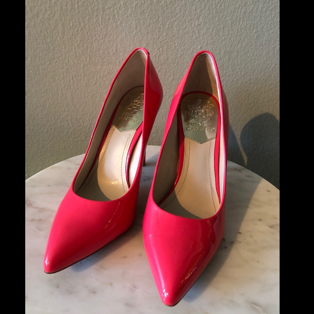 Vince Camuto Pink Patent Pumps